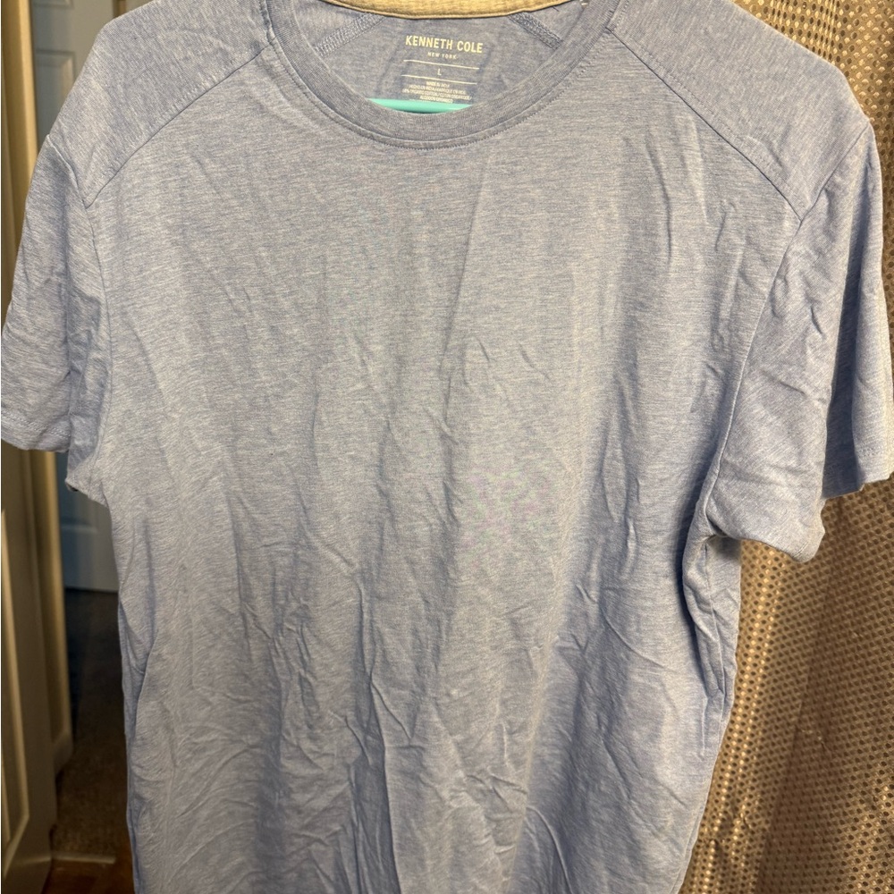 Kenneth Cole Light Blue Short Sleeve Tee